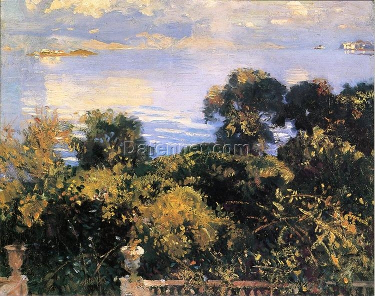 John Singer Sargent Oil Painting – Oranges at Corfu, c. 1909, Realism Landscape