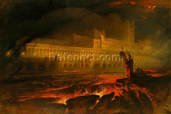 Romanticism Masterpiece – Pandemonium, 1825 by John Martin, High-Quality Painting Replica