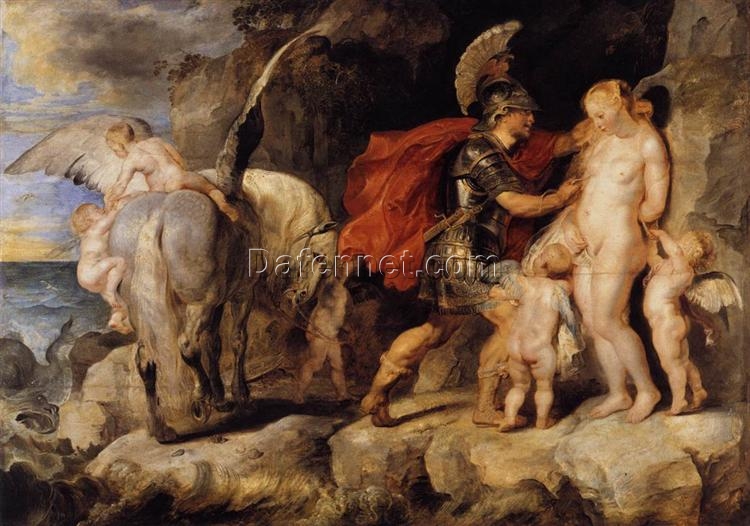 Perseus Freeing Andromeda” Reproduction – Peter Paul Rubens Baroque Mythological Painting