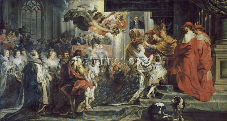 Baroque Art Reproduction: “Coronation of Marie de Medici” by Peter Paul Rubens