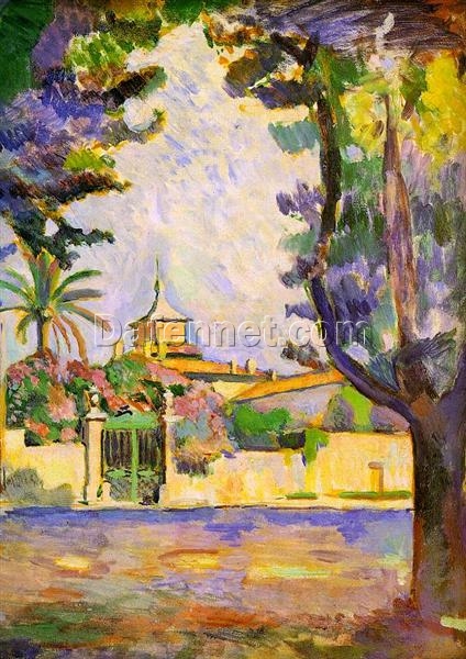 Custom Oil Painting Inspired by Henri Matisse – ‘Place des Lices, St. Tropez’ (1904) – Fauvist Landscape on Canvas