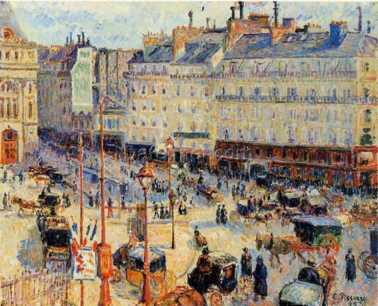 Place du Havre, Paris” (1893) – Elegant Pissarro Cityscape from the Impressionist Era