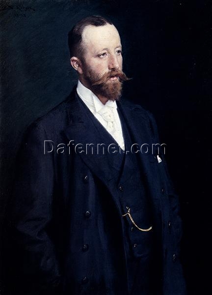 Portrait of a Gentleman by Peder Severin Kroyer – 1898 Realist Portrait Reproduction