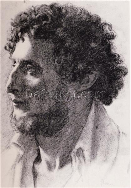 Edgar Degas ‘Portrait of an Italian’ (1856) – Charcoal Drawing from the Early Impressionist Period