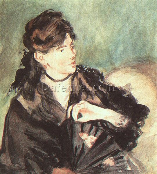 Portrait of Berthe Morisot – Inspired by Edouard Manet’s 1873 Impressionist Masterpiece