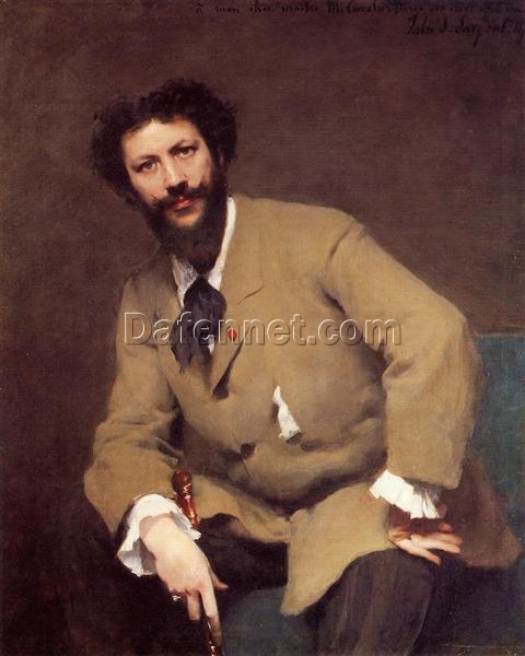 Oil Painting Inspired by John Singer Sargent’s Portrait of Carolus-Duran – Realistic Portrait on Canvas