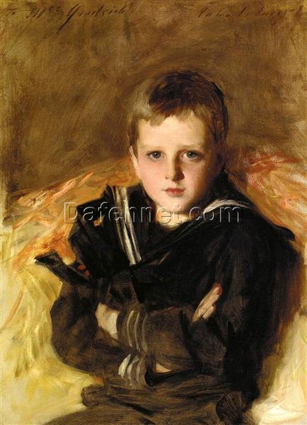 John Singer Sargent ‘Portrait of Caspar Goodrich’ Realism Portrait – Fine Art Reproduction on Canvas