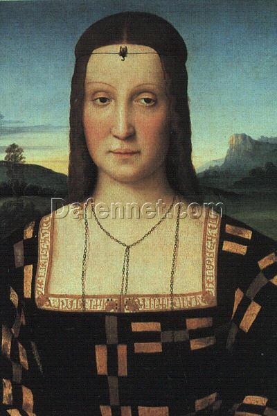 Portrait of Elizabeth Gonzaga” by Raphael | 1504 High Renaissance Portrait Reproduction