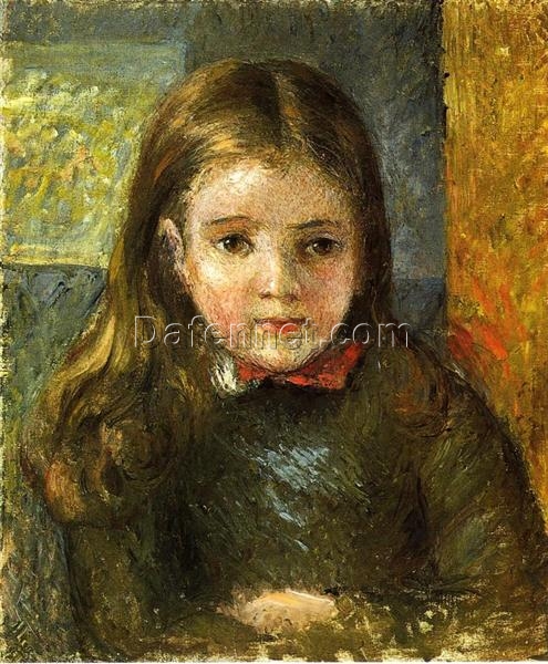 Portrait of Georges” by Camille Pissarro – 1878 Impressionist Oil Painting