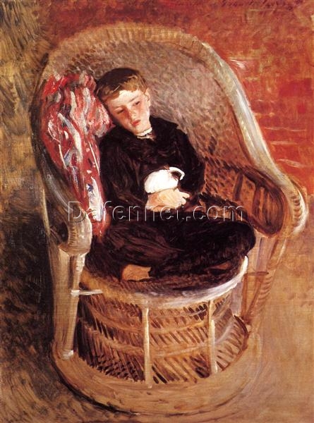 John Singer Sargent ‘Portrait of Gordon Fairchild’ Realism Portrait – Fine Art Reproduction on Canvas