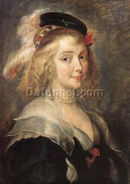 Portrait of Helena Fourment – Oil Painting Reproduction by Peter Paul Rubens (c.1630)