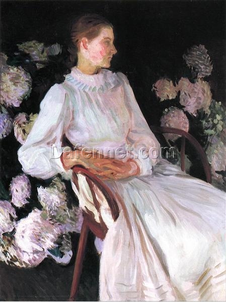 John Singer Sargent ‘Portrait of Katharine Chase Shapleigh’ Realism Oil Painting – Fine Art Reproduction on Canvas