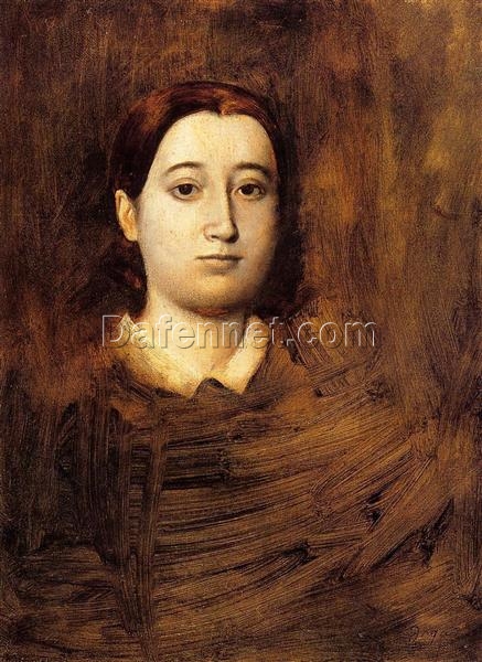 Edgar Degas ‘Portrait of Madame Edmondo Morbilli’ (1865) – Refined Realist Oil Painting