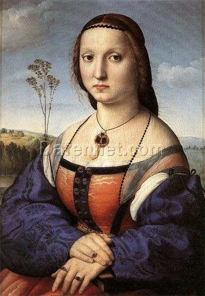 Portrait of Maddalena Doni” by Raphael (1506) | High Renaissance Oil on Panel