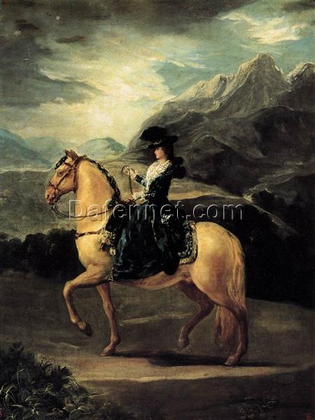 Portrait of Maria Teresa de Vallabriga on Horseback by Francisco Goya | 1783 Romanticism Portrait