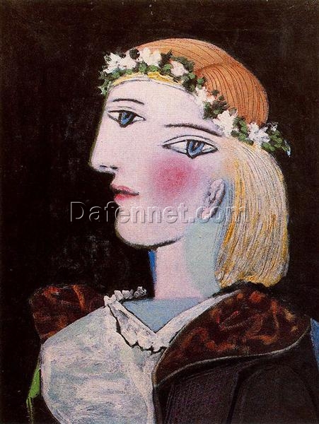 Surrealist Portrait Inspired by Picasso – ‘Portrait of Marie-Thérèse Walter with Garland’ (1937) Oil on Canvas