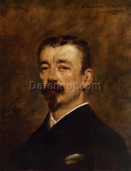 Portrait of Monsieur Tillet – Inspired by Edouard Manet (1871) Realist Portrait