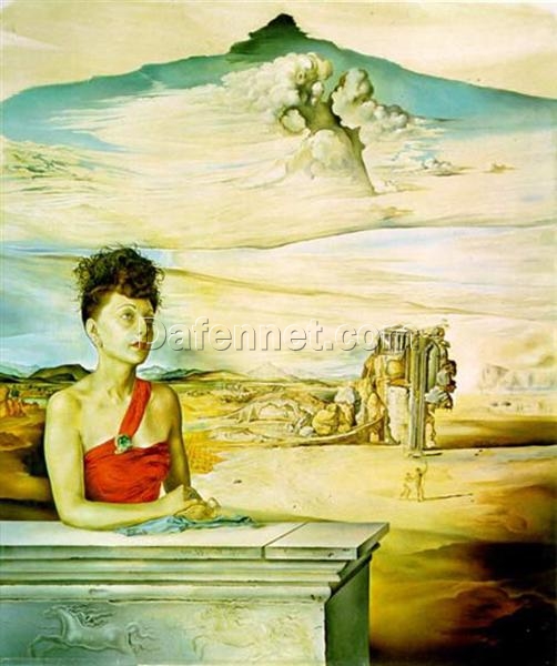 Surrealist Oil Painting – “Portrait of Mrs. Jack Warner” Inspired by Salvador Dalí