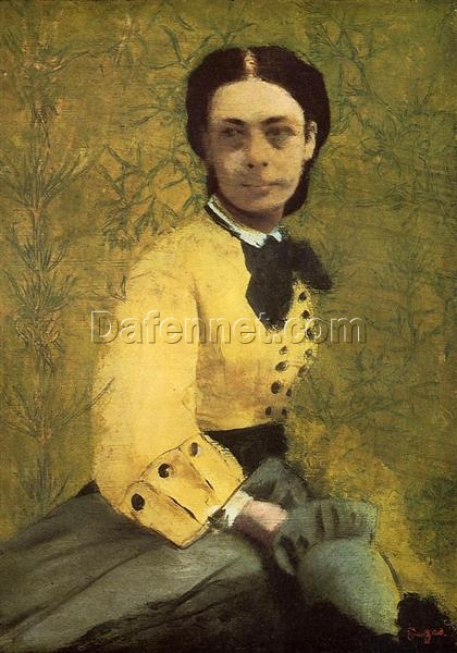 Edgar Degas ‘Portrait of Princess Pauline de Metternich’ – Impressionist Portrait Painting Reproduction (1860)