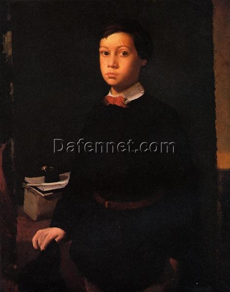 Edgar Degas ‘Portrait of René de Gas’ (1855) – Oil on Canvas, Realist Masterpiece