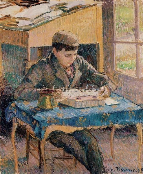 Portrait of Rodo Reading” (1893) – A Masterpiece of Impressionist Portraiture by Camille Pissarro