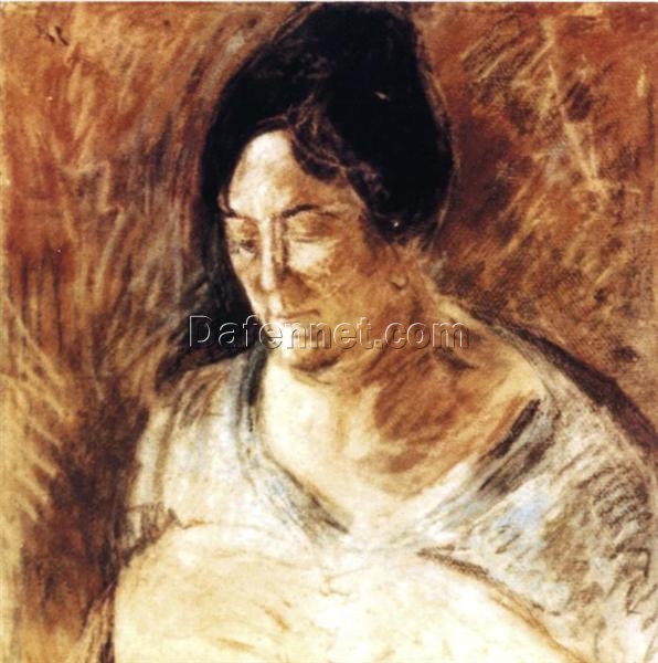 Post-Impressionism-Inspired Portrait of the Artist’s Mother by Salvador Dalí – Portrait of the Artist’s Mother (1920)