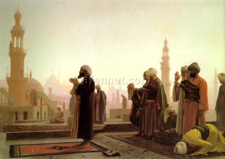 Prayer in Cairo (1865) by Jean-Léon Gérôme | Orientalist Genre Painting