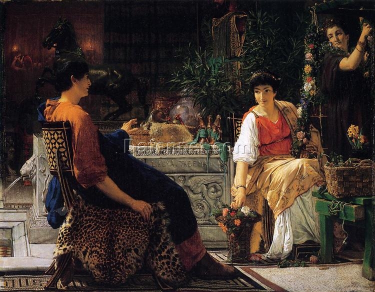 Sir Lawrence Alma-Tadema Oil Painting – Preparations for the Festivities (1866)