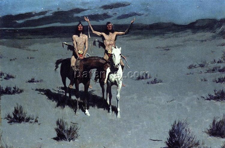 Pretty Mother of the Night—White Otter is No Longer a Boy Frederic Remington Date: 1900