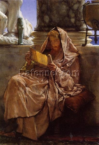 Prose – Romantic Allegorical Oil Painting by Sir Lawrence Alma-Tadema (1879)