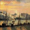 quay in rouen sunset 1896