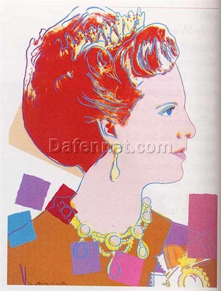 Andy Warhol’s Queen Margrethe II of Denmark – Iconic Pop Art Portrait