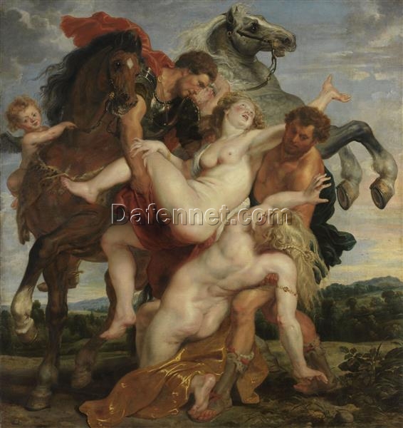 The Abduction of the Daughters of Leucippus – 1618 Rubens Baroque Mythology Art, Oil on Canvas