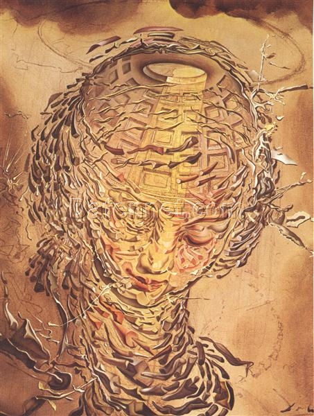 Raphaelesque Head Exploding” Oil Painting – Inspired by Salvador Dali’s Surrealism Masterpiece