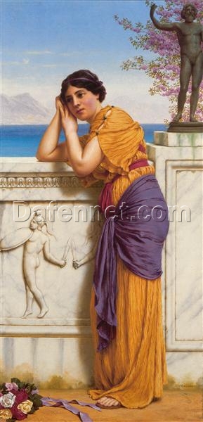 Rich Gifts Wax Poor When Lovers Prove Unkind by John William Godward | 1916 Neoclassical Portrait