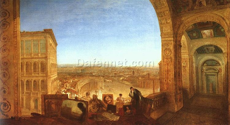 J.M.W. Turner Oil Painting – Rome from the Vatican, 1820, Romantic Cityscape