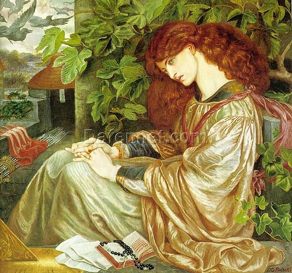 Romanticism Oil Painting – Pia de’ Tolomei by Dante Gabriel Rossetti (1868)