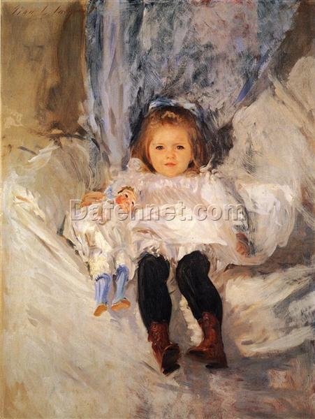 John Singer Sargent ‘Ruth Sears Bacon’ Realism Portrait – Fine Art Reproduction on Canvas