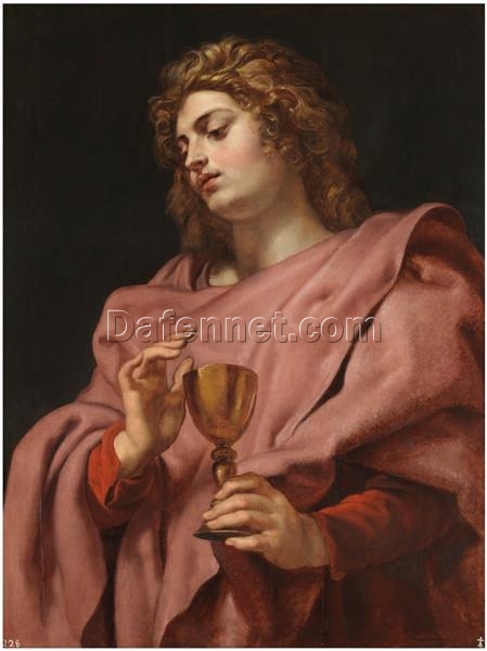 Saint John the Evangelist – Iconic Baroque Religious Painting by Peter Paul Rubens (1610-1612)