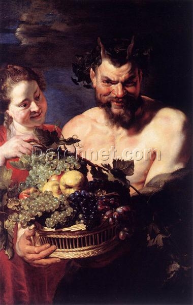 Satyr and Girl – 1615 Mythological Baroque Painting by Peter Paul Rubens