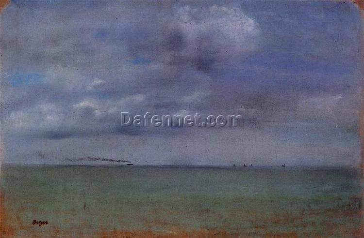 Edgar Degas Seascape Oil Painting for Sale – High-Quality Reproduction of 1869 Maritime Art