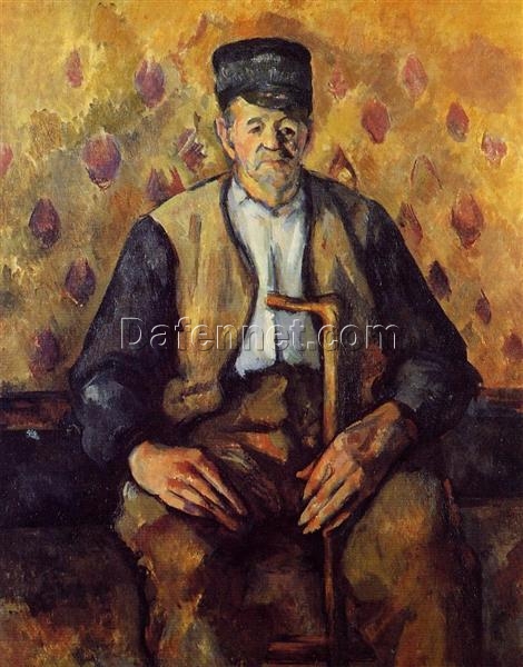 Seated Peasant” by Cézanne – Post-Impressionist Masterpiece (1904, Final Period)