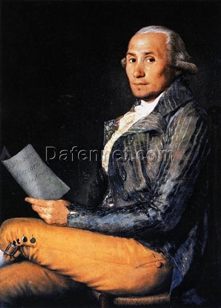 Sebastian Martinez, Goya 1792 – Original Romanticism Portrait Oil on Canvas