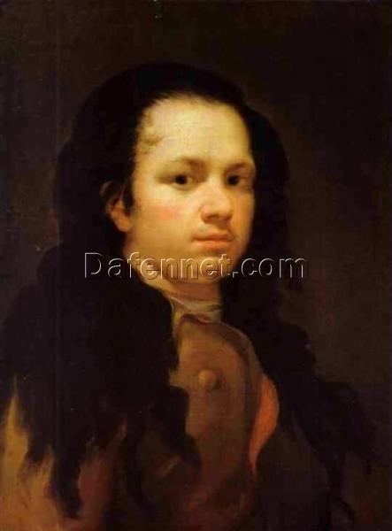 Self-Portrait by Francisco Goya – Romanticism Oil Painting, c.1770-1775, Dafen Village Reproduction