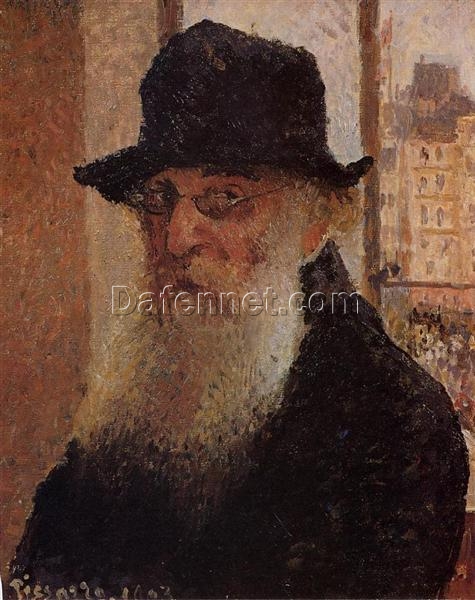 Self Portrait” by Camille Pissarro – 1903, Oil on Canvas at Tate Britain