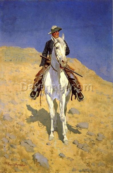 Self-Portrait on a Horse Frederic Remington Date: 1890