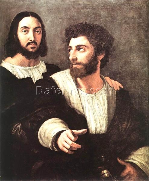 Raphael’s Self Portrait with a Friend (1518) | Renaissance Masterpiece in Oil on Canvas