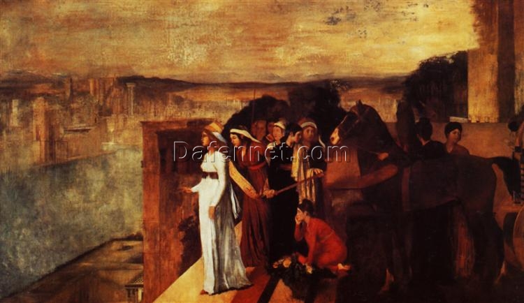 Edgar Degas Semiramis Building Babylon – Epic History Oil Painting Reproduction on Canvas (1861)