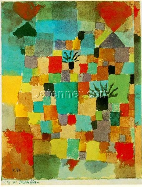 Southern (Tunisian) Gardens by Paul Klee – 1919 Abstract Art Masterpiece