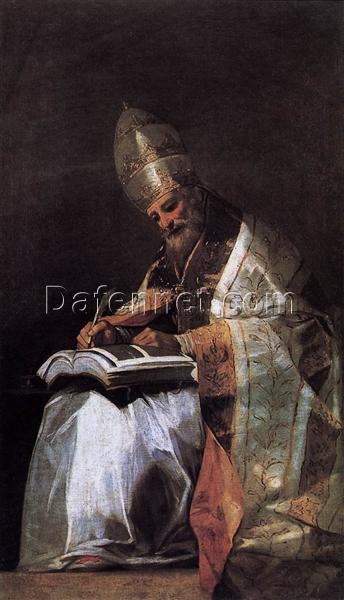 St. Gregory the Great – Romantic Era Portrait by Francisco Goya, 1797